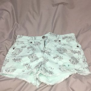 cute teal shorts